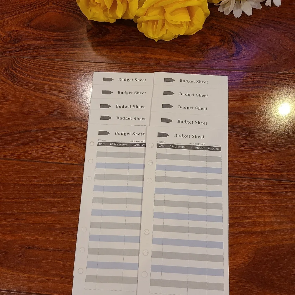 Black/Gold Budget Binder Set